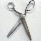Large 9" Steel Pinking Shears Scissors By Wiss Quality Made Vintage Heavy Duty
