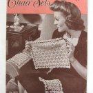 Chair Sets Book No. 206 Crochet Knit The Spool Cotton Co. Vintage 1944