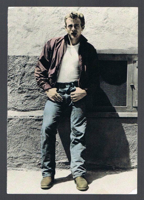 Picture Print of Actor James Dean Leaning Against A Wall Rebel Without ...