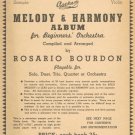 Ascher's Melody & Harmony Sample Album For Beginners Orchestra Sheet Music Vintage 1940