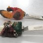 2 Small Decorative Spreading Knives Knife Santa & Pumpkin Butter Cheese Spreads
