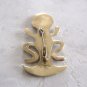 Old Detailed Lizard Salamander Brooch Pin Antique Designer Signed Tipicol D.P.E.