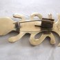 Old Detailed Lizard Salamander Brooch Pin Antique Designer Signed Tipicol D.P.E.