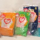 Ty Teenie Beanie Babies 12 Full Complete Set 1998 All Retired in Packages McDonald's Toy Animals