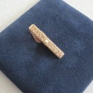 Fancy Diamond Cut Scalloped Brushed Gold Pearl Tie Clip Men's Jewelry Vintage 1960s Fancy Diamond Cut Scalloped Brushed Gold Pearl Tie Clip Men's Jewelry Vintage 1960s