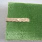 Fancy Diamond Cut Scalloped Brushed Gold Pearl Tie Clip Men's Jewelry Vintage 1960s