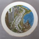 Chicago's Outer Drive Lake Shore Drive Porcelain Collector Plate Franklin McMahon Vintage 1981