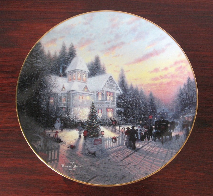The Magic of Christmas Thomas Kinkade Porcelain Collectors Plate