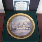 Memories of Christmas Thomas Kinkade 9 1/4" Porcelain Collectors Plate Painter of Light 2002 Memories of Christmas Thomas Kinkade 9 1/4" Porcelain Collectors Plate Painter of Light 2002