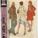 McCall's Sewing Pattern #3836 Misses Coat & Jacket Size 14 Vintage 1973 McCall's Sewing Pattern #3836 Misses Coat & Jacket Size 14 Vintage 1973