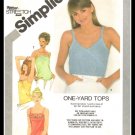 Simplicity Sewing Pattern #9973 One Yard Tank Tops Ladies Size 10-14 Vintage 1981 Simplicity Sewing Pattern #9973 One Yard Tank Tops Ladies Size 10-14 Vintage 1981
