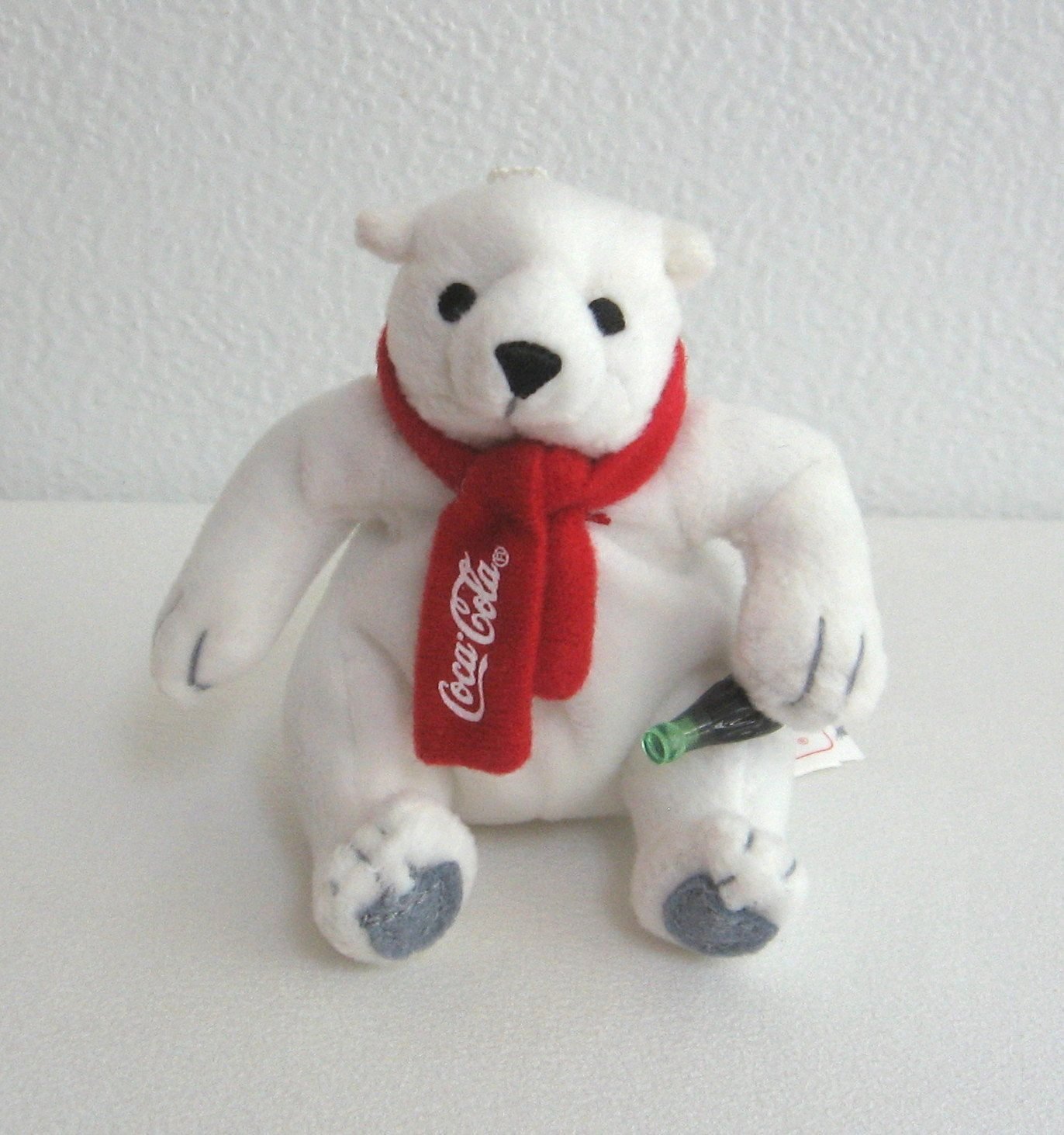 2002 McDonalds Sealed Coca Cola Holiday Polar Bear Toy Plush 