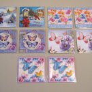 Set of 10 Drink Coasters Butterfly Butterflies Flowers Christmas Holiday New Set of 10 Drink Coasters Butterfly Butterflies Flowers Christmas Holiday New