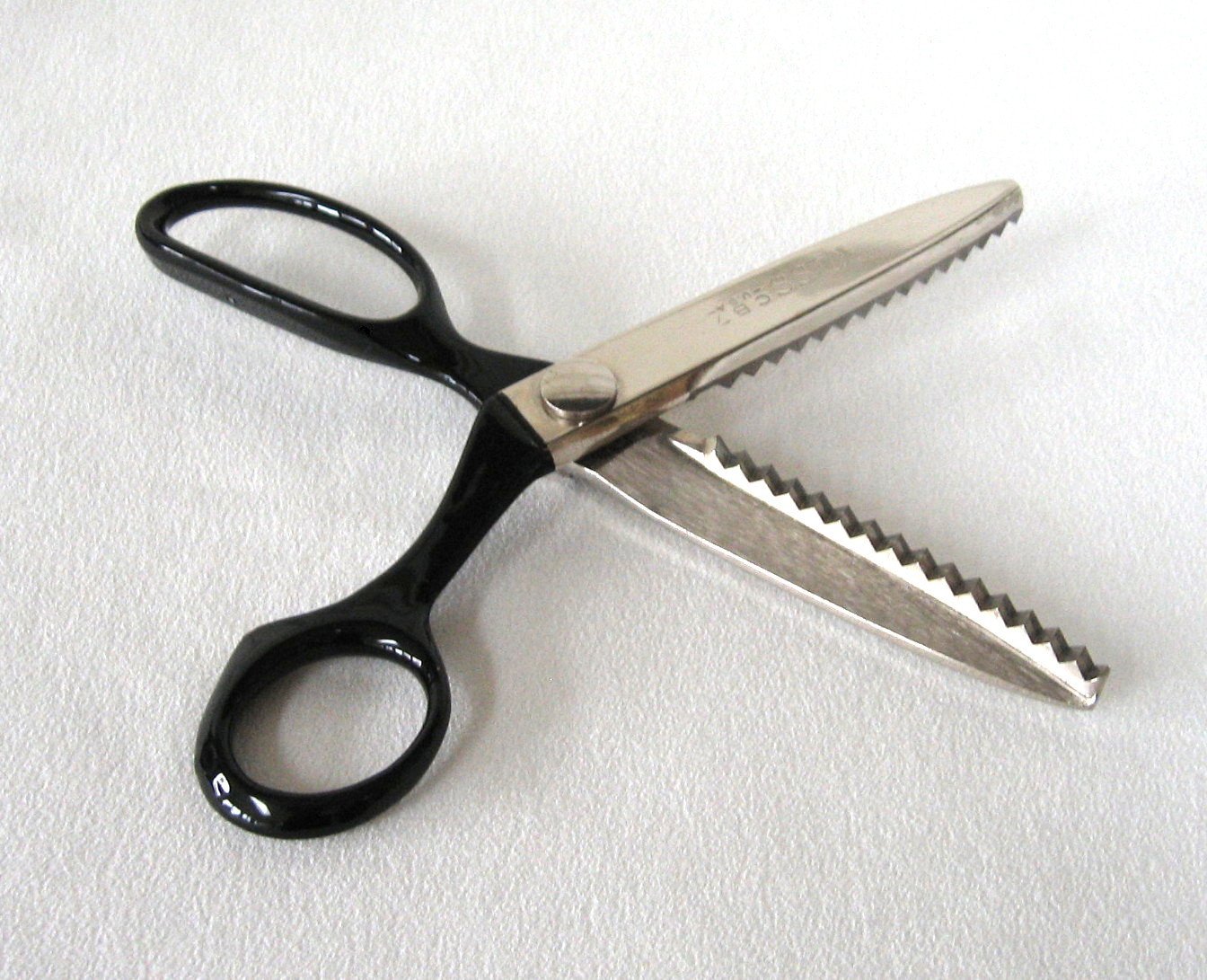 7 12 Steel Pinking Shears Scissors By Wiss Quality Made Heavy Duty Vintage 1960s