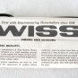 7 1/2" Steel Pinking Shears Scissors By Wiss Quality Made Heavy Duty Vintage 1960s