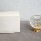 2 Piece Tea Votive Glass Candle Holder Bubble Hobnob By Enesco Vintage 1980s New 2 Piece Tea Votive Glass Candle Holder Bubble Hobnob By Enesco Vintage 1980s New