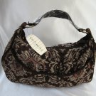 Fancy Flashy Chocolate Brown Hobo Handbag Purse By White Stag New Fancy Flashy Chocolate Brown Hobo Handbag Purse By White Stag New