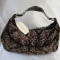 Fancy Flashy Chocolate Brown Hobo Handbag Purse By White Stag New