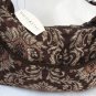Fancy Flashy Chocolate Brown Hobo Handbag Purse By White Stag New