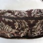 Fancy Flashy Chocolate Brown Hobo Handbag Purse By White Stag New
