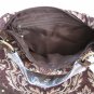 Fancy Flashy Chocolate Brown Hobo Handbag Purse By White Stag New