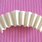 Off White Beige Hair Clip Barrette Curved Accordion Design Riviera Made In France Vintage