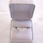 Large Flashy Square Cut Solitaire Crystal Sparkly Stone Ring Size 8 Sterling Silver 925 New