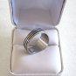 Red Garnet Stone Silver Platinum School Ring Size 10 1/2 Vintage 1979 Kryptonium JLS