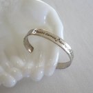 Peace Comes From Within Silver Cuff Bracelet Vintage Jewelry 1970s Peace Comes From Within Silver Cuff Bracelet Vintage Jewelry 1970s