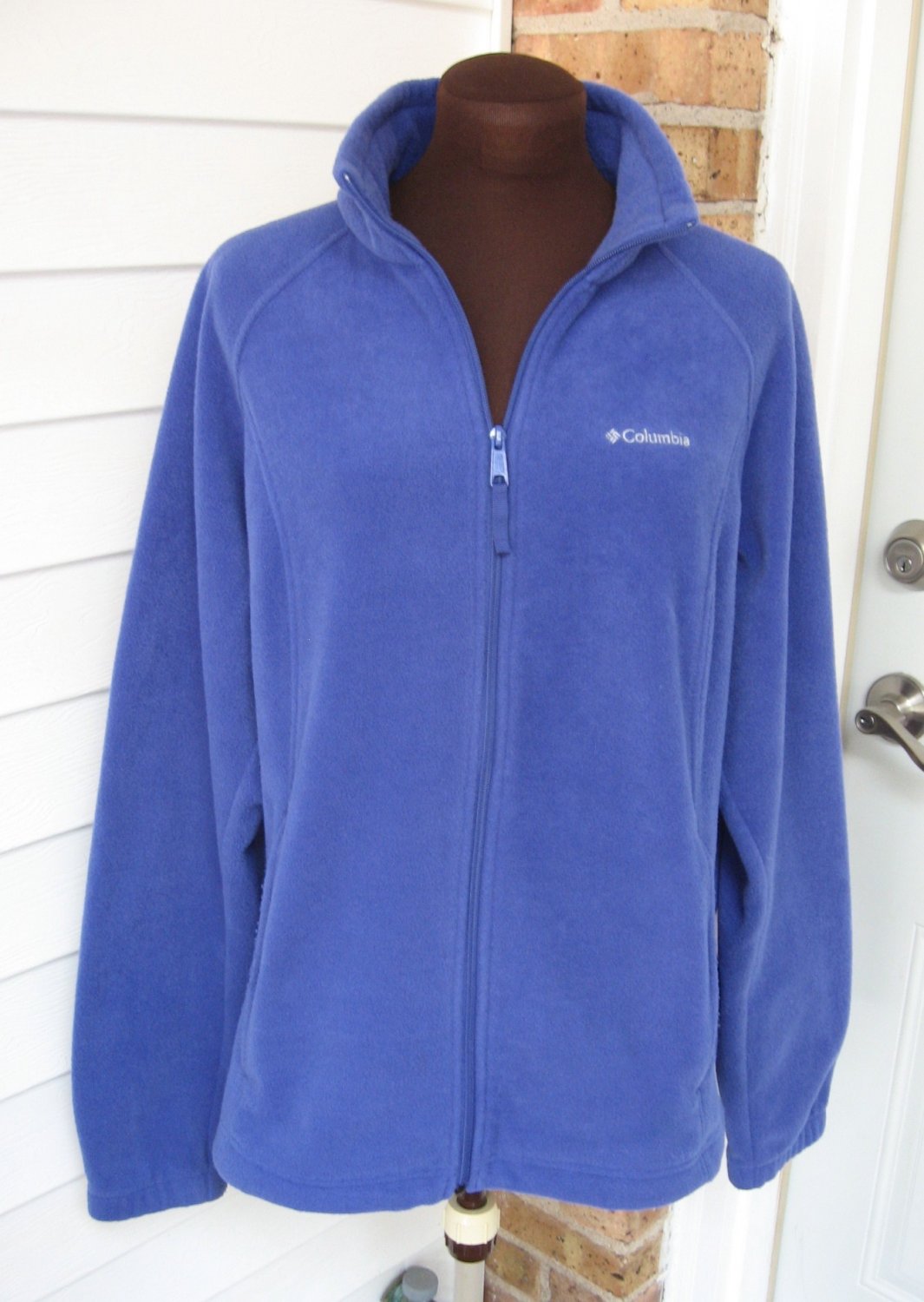 Women Periwinkle Blue Fleece Zip Up Jacket By Columbia Sportswear ...