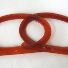 Set of Lady's Pride Amber Lucite Purse Tote Handles Vintage Retro 1960s Set of Lady's Pride Amber Lucite Purse Tote Handles Vintage Retro 1960s