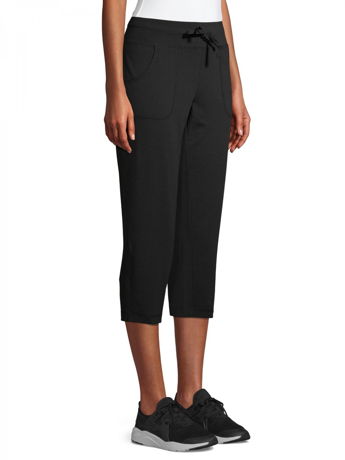 Athletic Works Women's Athleisure Knit Capri Pants Black Size Large 12 ...