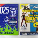 2  AOL America Online CD Disks Disc 7.0 & Up Great For The Collector 2001-2002
