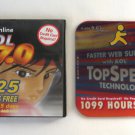 2 AOL America Online CD Disks Disc 7.0 & Up Great For The Collector Mulan Tin Case 2001-2004