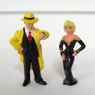 Dick Tracy and Breathless Mahoney Toy Figures Disney Applause 1990 Vintage Dick Tracy and Breathless Mahoney Toy Figures Disney Applause 1990 Vintage