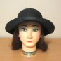 Black Designer Hat Street Smart Betmar Size 22 Women Vintage 1980s