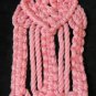 Pink Macrame Towel Holder Hand Crafted Vintage 1960's