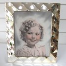 Shirley Temple Print 20th Century Fox Pictures in Fancy Silver Mirrored Frame Vintage