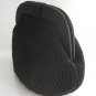 Fancy Black Ribbed Purse Blue Stone Jeweled Clasp Handbag Clutch Vintage