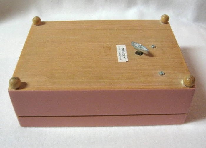 Musical Jewelry Box Plays Memory Made in Japan Artist Christina Vintage 1960s