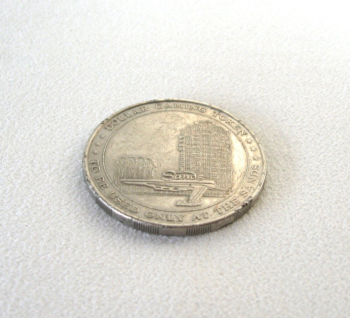 Las Vegas Nevada Casino The Sands One Dollar Gaming Coin Token Vintage