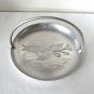 Wrought Hammered Aluminum Decorative Serving Tray with Handle By Farberware Vintage
