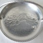 Wrought Hammered Aluminum Decorative Serving Tray with Handle By Farberware Vintage