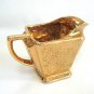 Fancy Antique Hand Decorated 24KT Gold Porcelain Creamer Vintage
