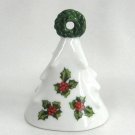 Christmas Tree Holly Leaf & Berries Porcelain Bell By Lefton Japan Vintage 1960s Holiday Christmas Tree Holly Leaf & Berries Porcelain Bell By Lefton Japan Vintage 1960s Holiday