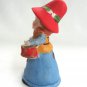 Fine Bisque Porcelain Drummer Boy Collector Bell By Jasco Hand Painted Vintage 1970s