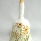 Daisy Flowers Porcelain Bell By Enesco Imports Japan Vintage 1960s Daisy Flowers Porcelain Bell By Enesco Imports Japan Vintage 1960s