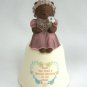 Teddy Bear Mom You Hold A Special Blessing In My Heart Porcelain Bell Figure By Enesco Vintage 1988