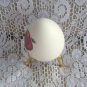 Fancy Hand Painted Porcelain Egg Apples with Stand Vintage