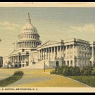 The United States U.S. Capitol Washington D.C. Linen Postcard Vintage 1930s